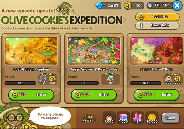 Cookie Run Kingdom Olive Cookies Expedition