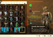 Zelda TOTK Zonaite Armor Upgrade Cost and Materials